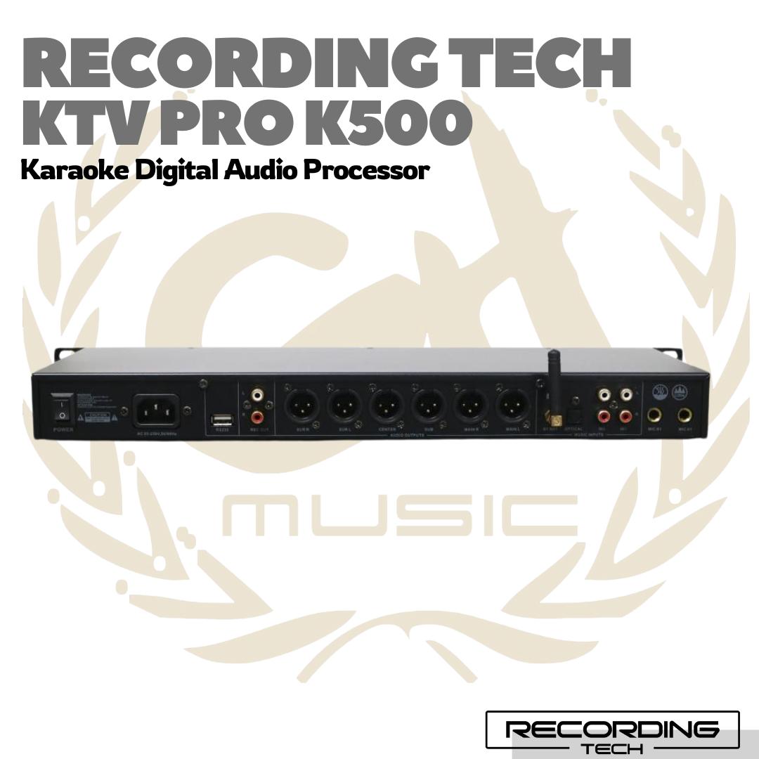 Recording Tech KTV Pro K500 Karaoke Digital Audio Processor - Mixer Karoke Original Amplifier