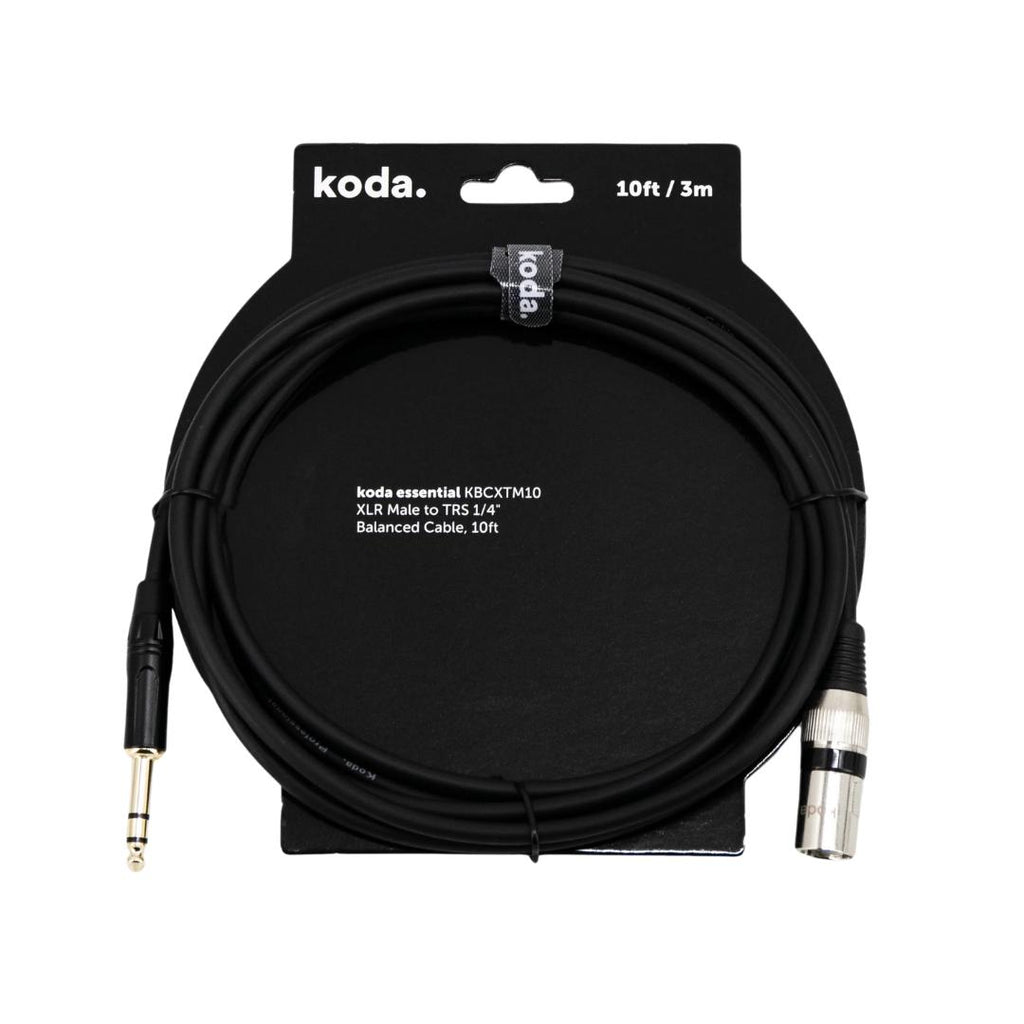 Koda Essential KBCXTM XLR Male to TRS 1/4 inch Balanced Cable - Kabel TRS XLR