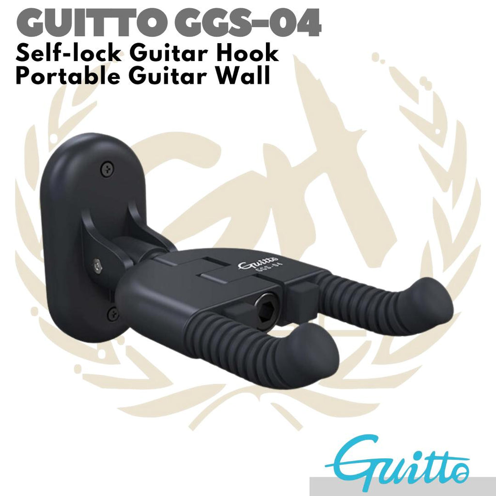 Guitto GGS-04 Selflock Guitar Hook Portable Wall | Stand Gitar Gantung