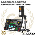 MAONOCASTER SINGLE MICROPHONE | MAONO AME2 BUNDLE SOUND CARD RECORDING - LIVE STREAM AME2A