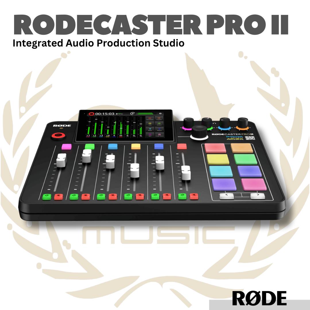 RodeCaster Pro II Integrated Audio Production Studio - Soundcard Mixer Livestreaming Rode Caster Pro II