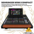 Behringer Wing Compact 48 Channel Full Stereo Digital Audio Mixer - 28 Bus Full Stereo Digital Mixing Console 13 Fader Control Surface Touch Screen