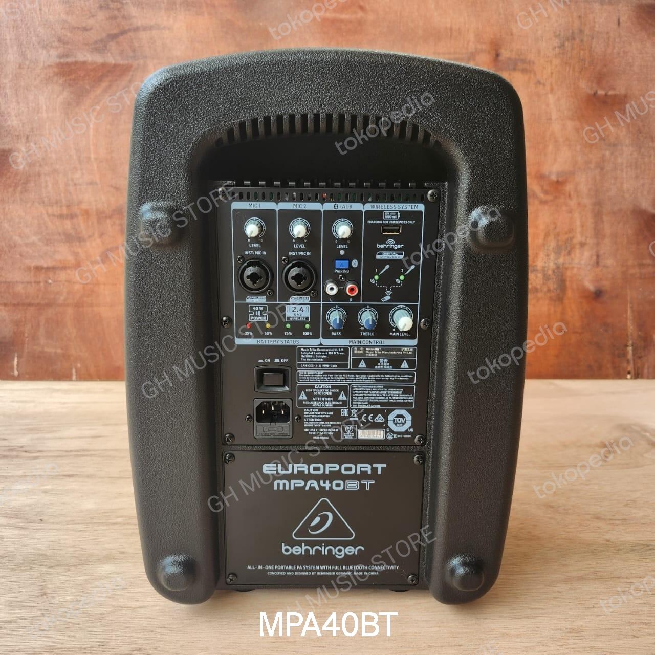BEHRINGER MPA40BT-PRO Portable Speaker | MPA 40 BT - karaoke meeting