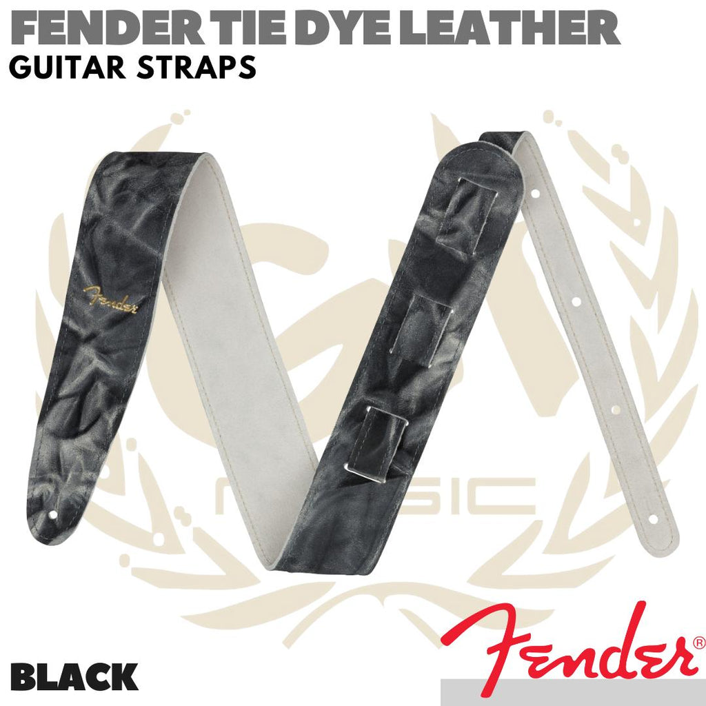 FENDER Tie Dye Leather Strap Guitar | Tali Gitar