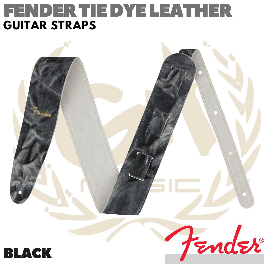 FENDER Tie Dye Leather Strap Guitar | Tali Gitar