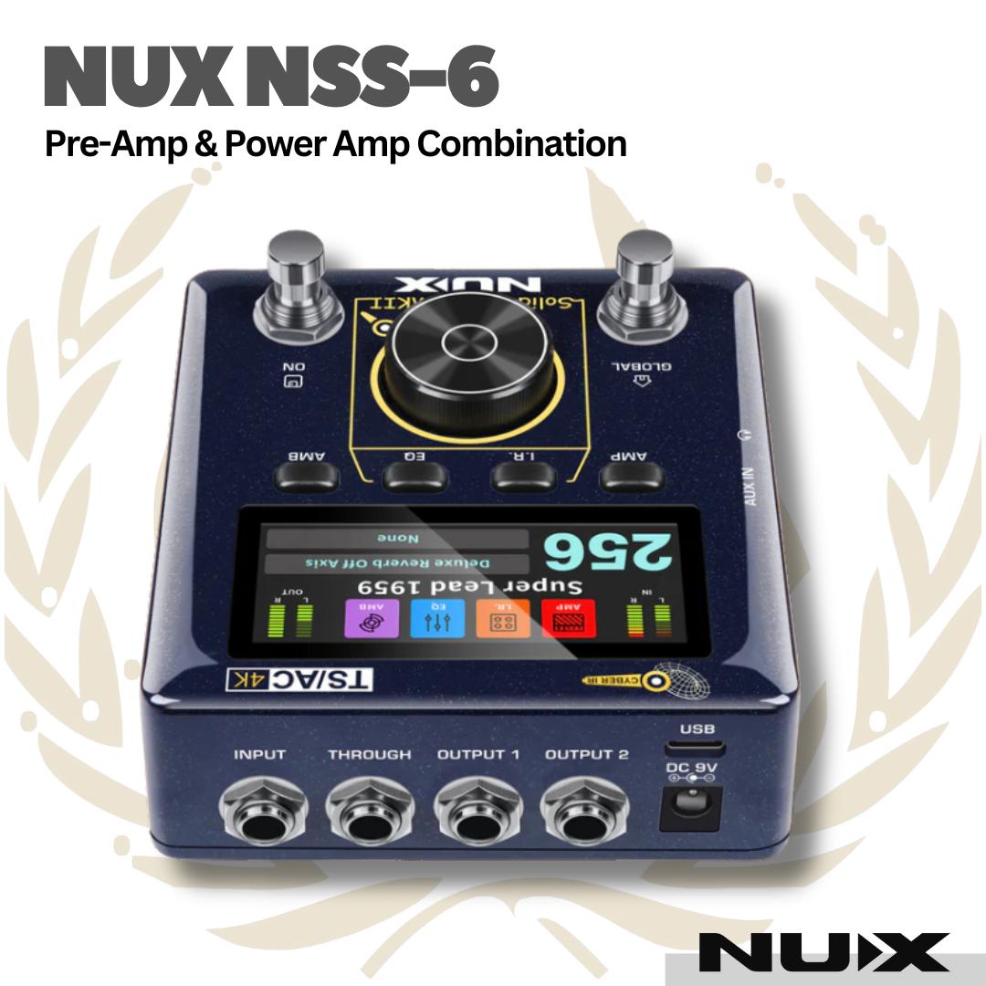 NUX NSS-6 SOLID STUDIO MK-II PreAmp Power Amp Combination Effect Pedal - Efek Amp Simulator NUX NSS6