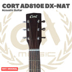 CORT AD810E DX-NAT Acoustic Guitar - Gitar Akustik Elektrik dengan Preamp AD810DX - AD810EDX Original Asli