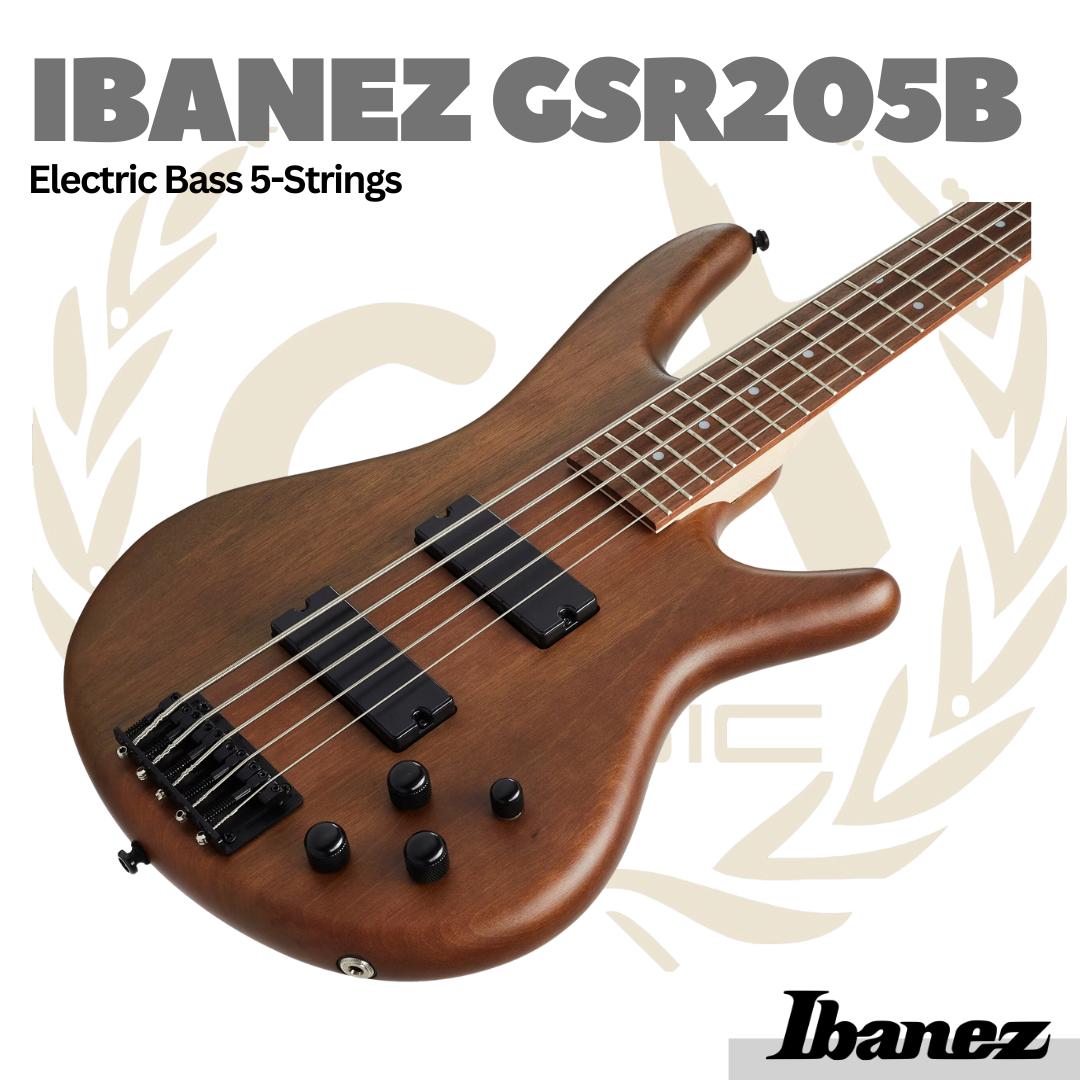 Ibanez GSR205B-WNF 5-String Electric Bass Guitar - Bass Elektrik 5 Senar