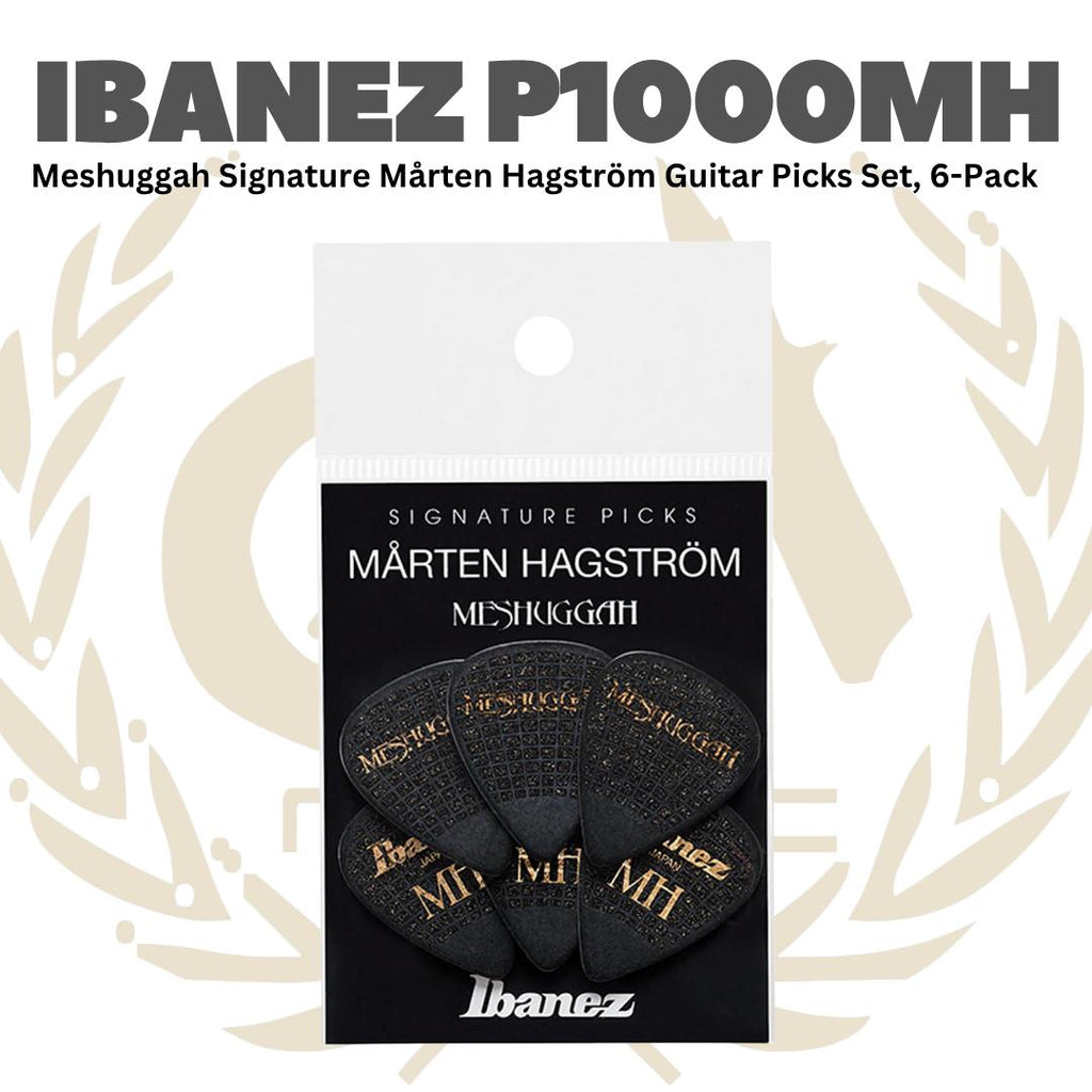 Ibanez P1000MH Messhugah Signature Marten Hagstrom Guitar Pick Set, 6 Pack - Pik Gitar P1000 MH