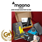 MAONO PM320, ARM STAND DAN POP FILTER
