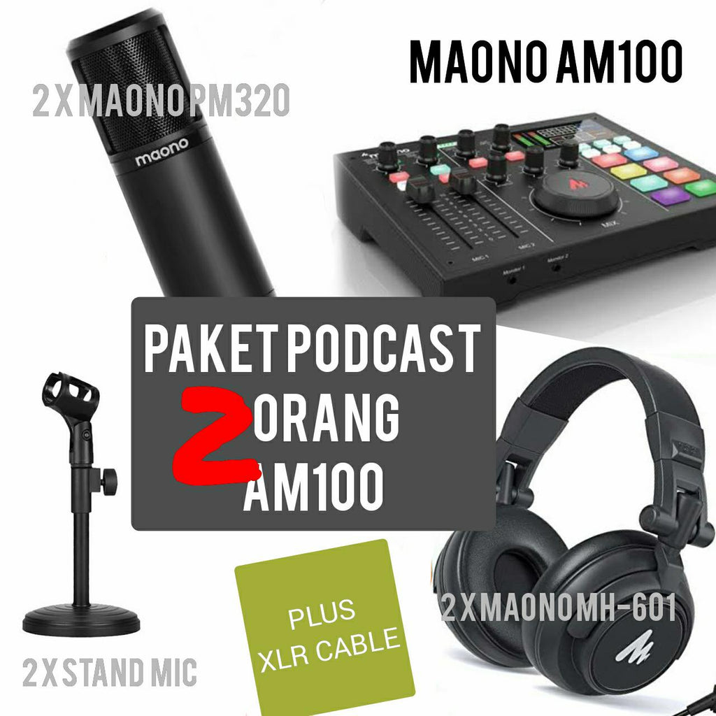 PAKET PODCAST 2 MAONOCASTER AM100 PLUS MIC