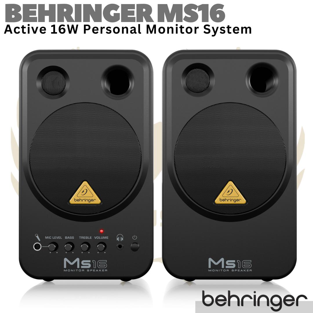 BEHRINGER MS16 Active 16W Personal Studio Speaker Monitor System