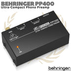 BEHRINGER MICROPHONO PP400 Ultra-Compact Phono Preamp | Headphone