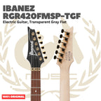 Ibanez RGR420FMSP-TGF Electric Guitar, Transparent Gray Flat - Gitar Listrik Elektrik Original Asli