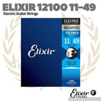 Elixir 12100 Polyweb Electric Guitar Strings, Medium, 11-49
