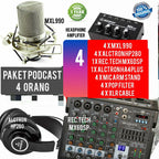 PAKET PODCAST 4 ORANG MIXER RECORDING TECH MX6DSP PLUS MIC
