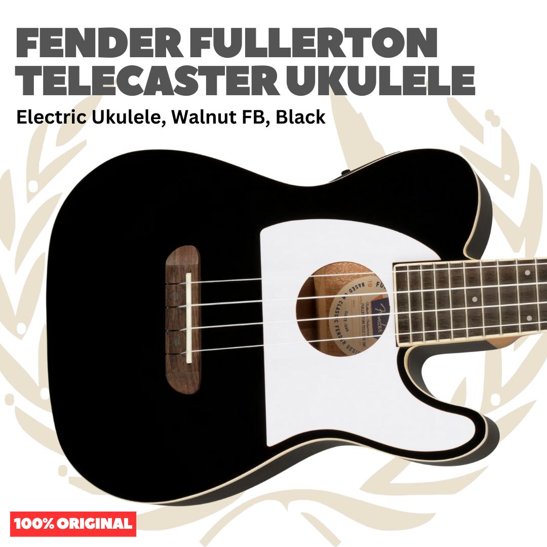 Fender Fullerton Telecaster Ukulele - Ukulele Elektrik Body Telecaster Mini 4-Senar With Preamp Original Asli