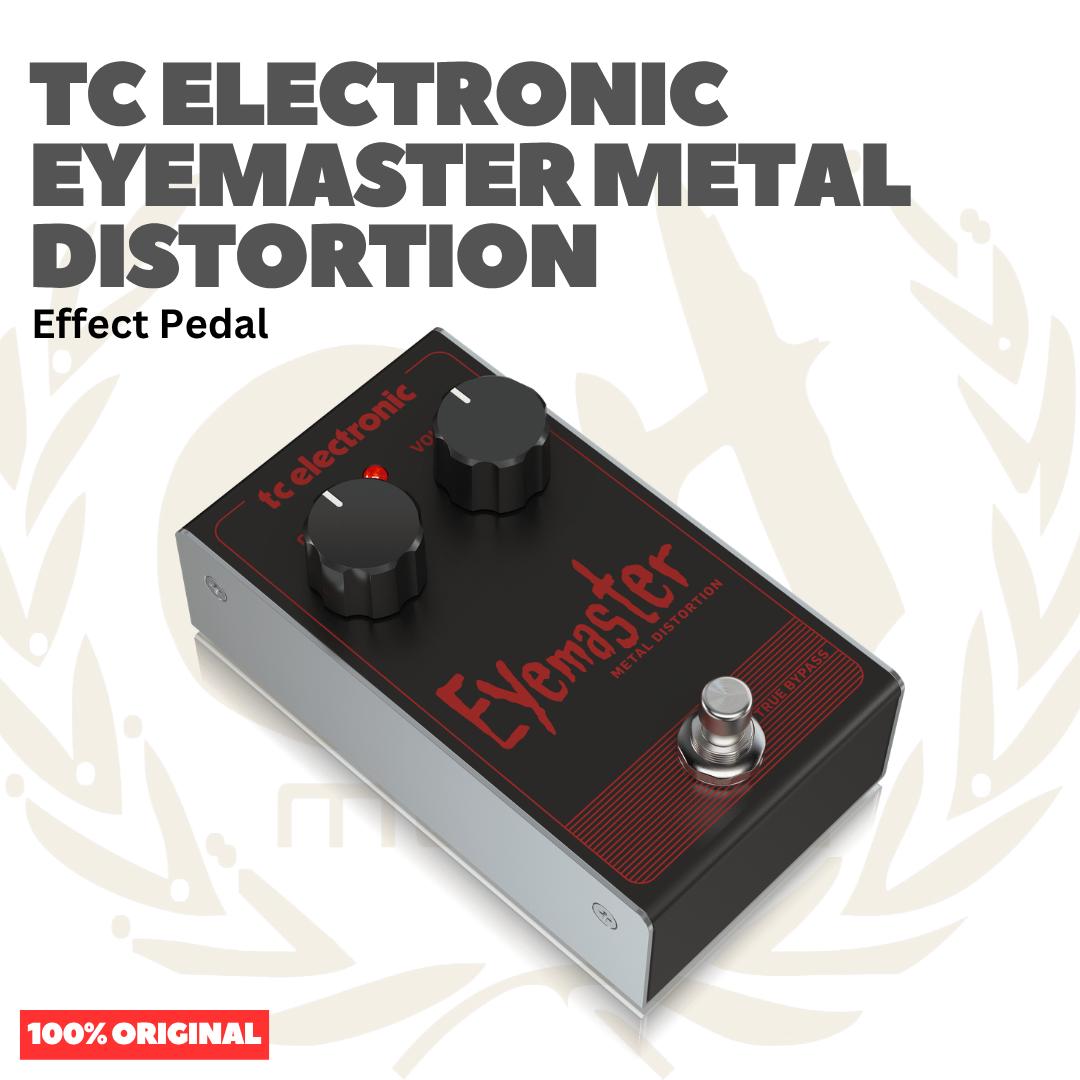 TC Electronic Eyemaster Metal Distortion Skull-Pounding Metal Distortion Pedal with 2-Knob Interface for Insane Gain Effect Pedal - Efek Pedal Gitar
