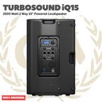 TURBOSOUND iQ15 2500 Watt 2 Way 15" Powered Loudspeaker with DSP Tech, Speaker Modelling and ULTRANET Networking - Speaker Aktif Smart Speaker Portable Original Asli