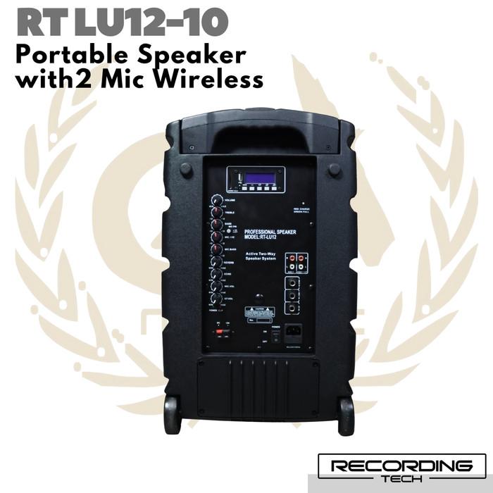 RECORDING TECH RT LU12 - 10 Portable Speaker 2 Mic Wireless RT LU10