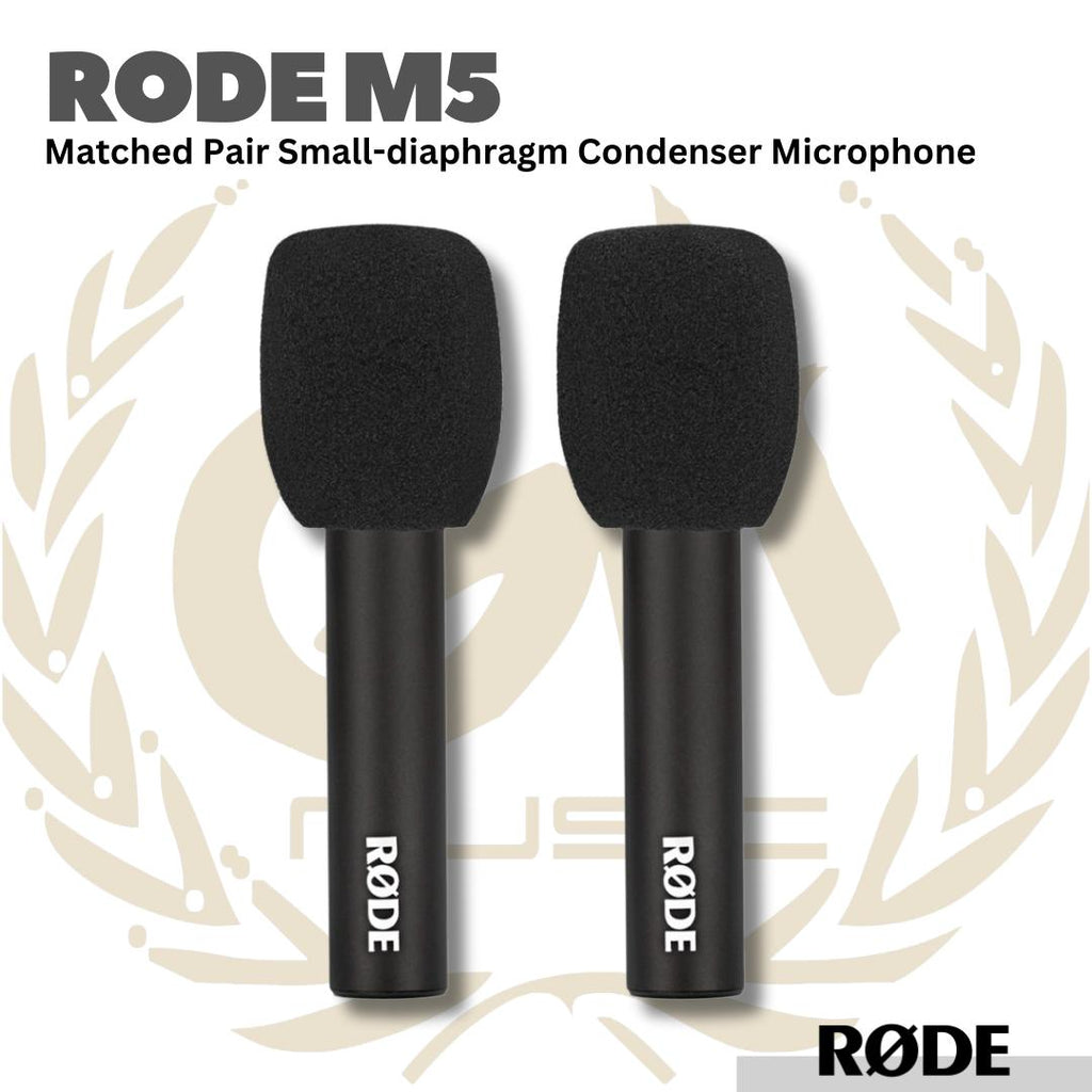 Rode M5 Condenser Microphone Matched Pair - RODE M-5 Mikrofon Kondenser - Kondensor Mic