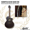 GENTA GCO 840 CE Acoustic Electric Guitar | Gitar Akustik With Preamp GCO840CE