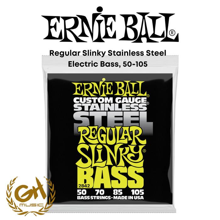 ERNIE BALL REGULAR SLINKY 2842 ELECTRIC BASS STRINGS,50-105