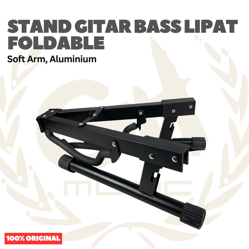 Stand Gitar Bass Lipat Foldable Soft Arm, Aluminium - GS-12 / INU27