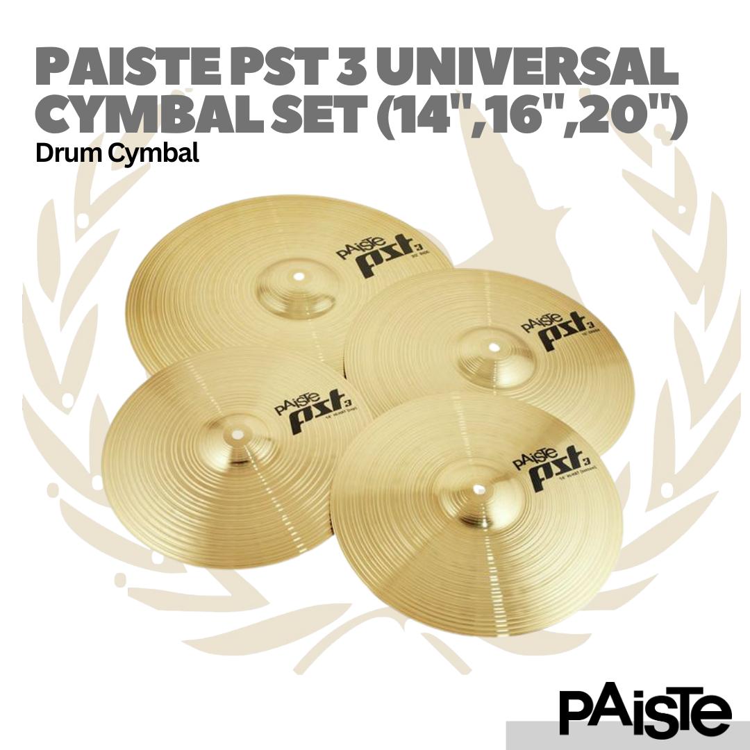 Paiste PST3 Universal Set (14,16,20 Inch) Drum Cymbal