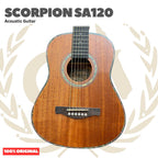 Scorpion SA120 Acoustic Guitar with 3/4 Body Scale - SA 120 Gitar Akustik dengan Ukuran 3/4 Original Asli