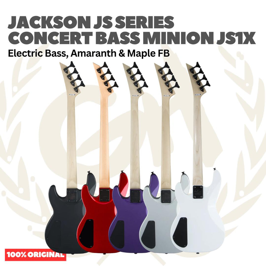 Jackson JS Series Concert Bass Minion JS1X Electric Bass Guitar - Bass Listrik Elektrik