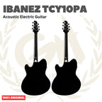 Ibanez TCY10PA Talman with Double Cutaway Body Acoustic-Electric Guitar - Gitar Akustik Elektrik
