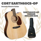CORT Earth60CE Acoustic Electric Guitar | Gitar Akustik Elektrik