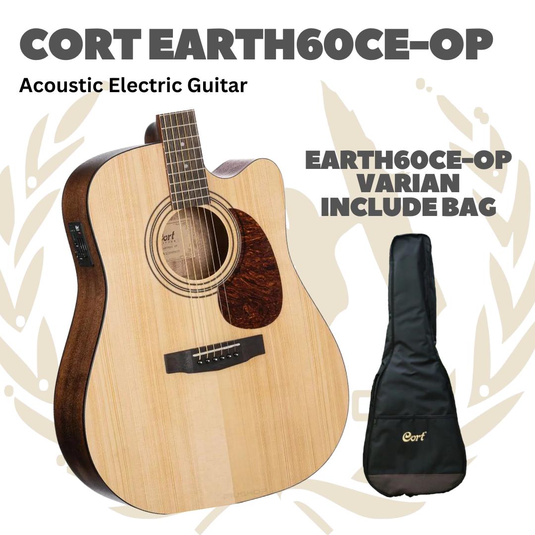 CORT Earth60CE Acoustic Electric Guitar | Gitar Akustik Elektrik