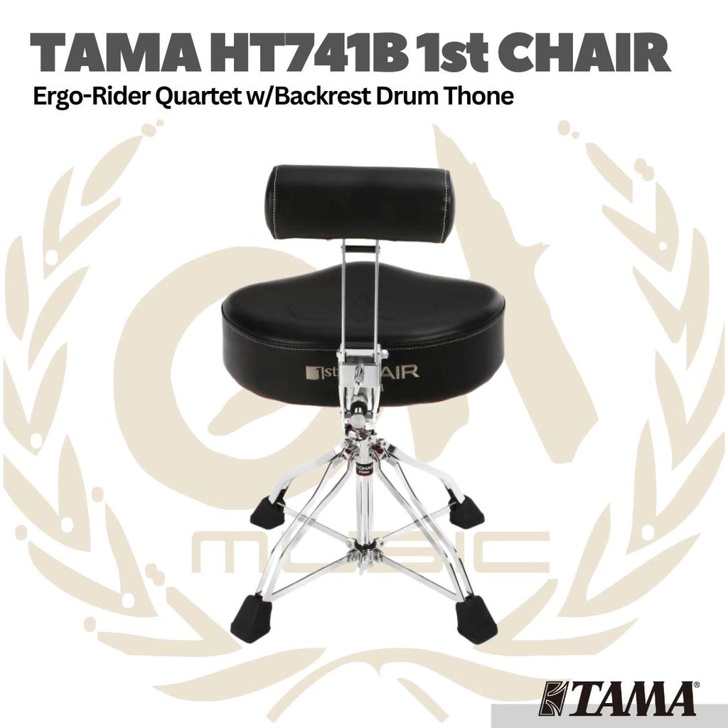 TAMA HT741B 1st Chair Ergo-Rider Quartet w/Backrest Drum Throne