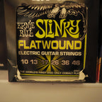 Ernie Ball 2591 Regular Slinky Flatwound Electric Guitar Strings 10-46