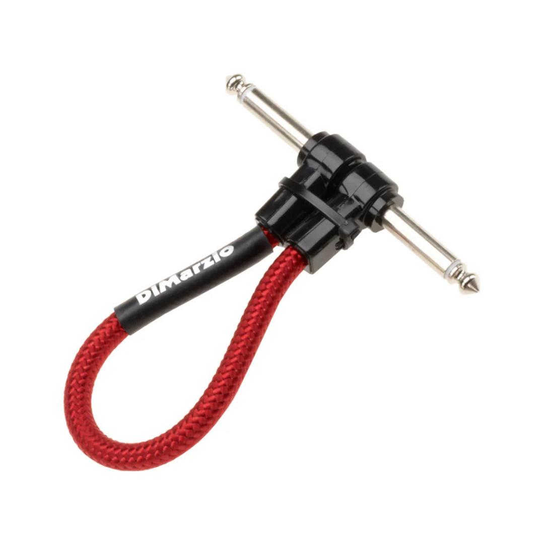 DiMarzio EP17J Jumper Cable Overbraid Right Angled - Kabel Efek