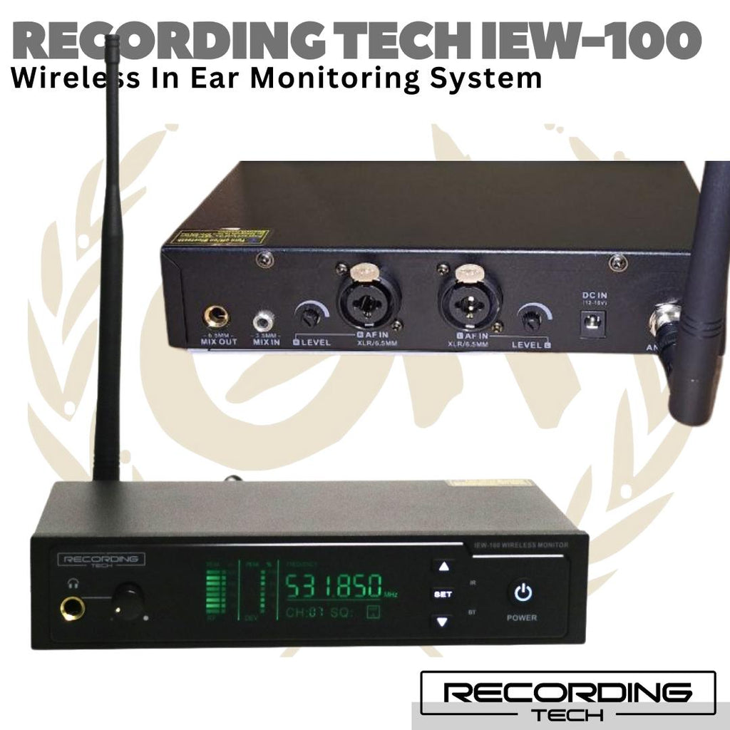 RECORDING TECH IEW-100 Wireless In Ear Monitoring System | IEM IEW100