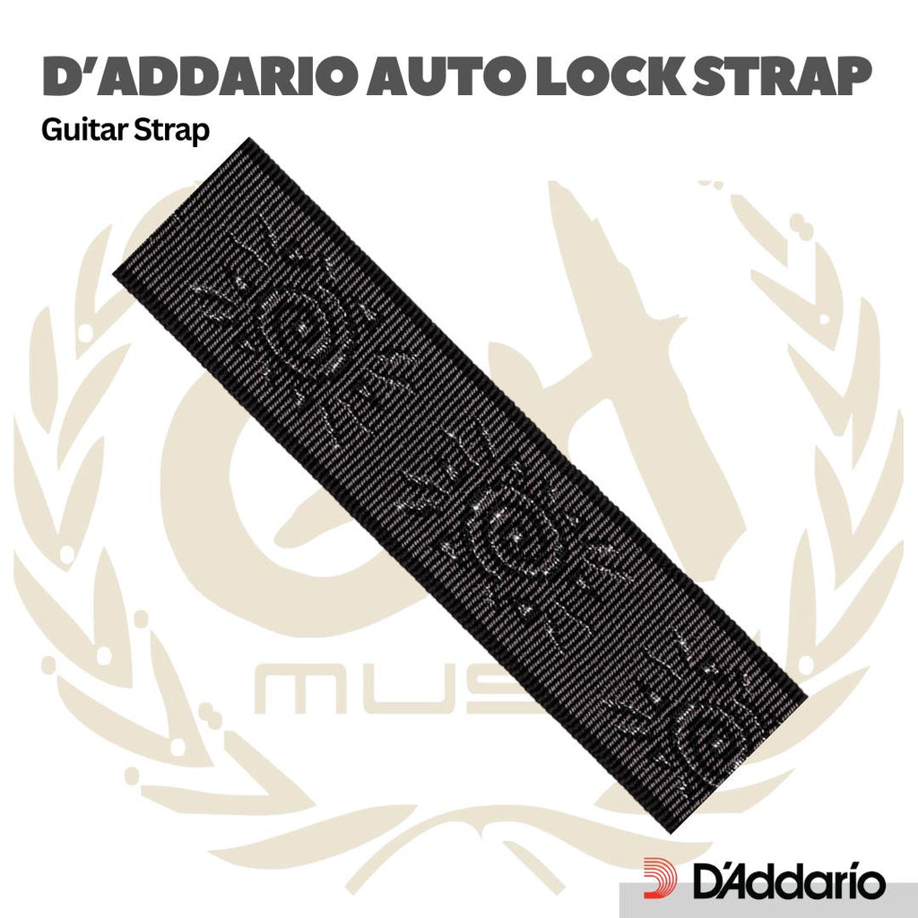 D'addario Auto Lock Vintage Guitar Strap - Strep Gitar