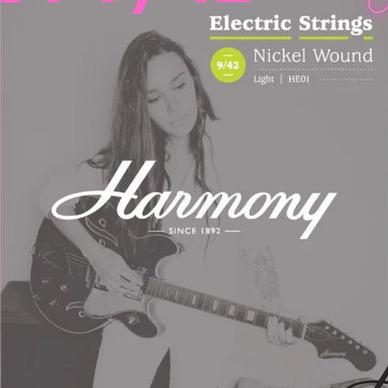 Harmony HE01 Nickel Wound 9-42 Electric Guitar String - Senar Elektrik