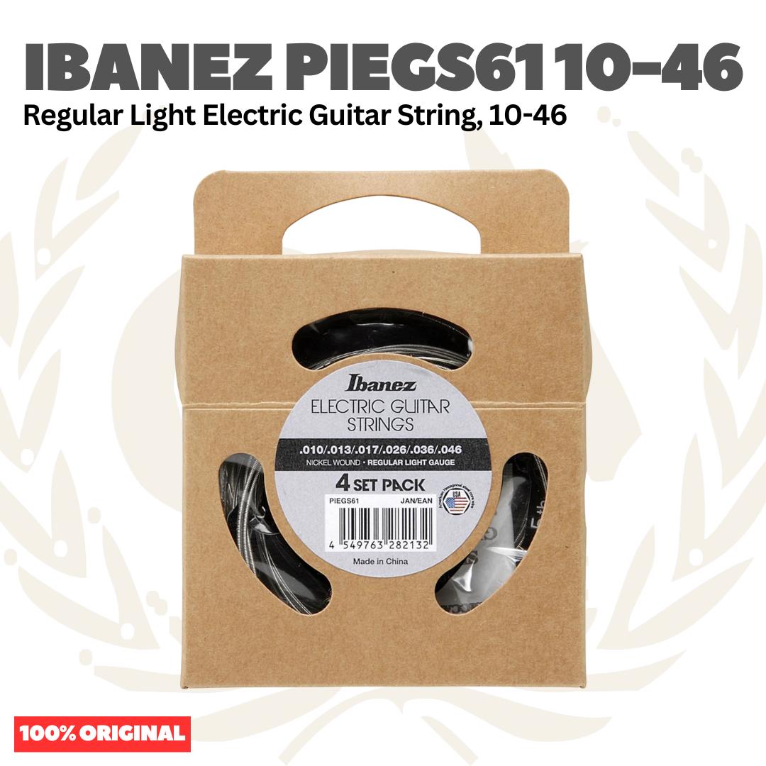 Ibanez PIEGS61 10-46 Regular Light Electric Guitar Strings, 4-pack