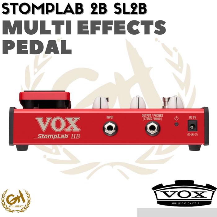 VOX SL2B STOMPLAB 2B BASS MULTI EFFECTS PEDAL, PEDAL BASS MULTI EFEK