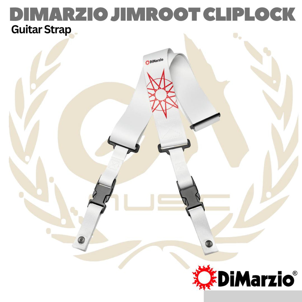 DiMarzio Jim Root #4 ClipLock Guitar Strap - Strep Gitar Bass