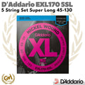 D'ADDARIO EXL170 5SL SENAR BASS | 5 STRING SET SUPER LONG SCALE 45-130