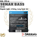 D'ADDARIO NICKEL WOUND XL, EXL 170-6, 32-130, 6 SENAR BASS REG LIGHT