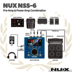 NUX NSS-6 SOLID STUDIO MK-II PreAmp Power Amp Combination Effect Pedal - Efek Amp Simulator NUX NSS6