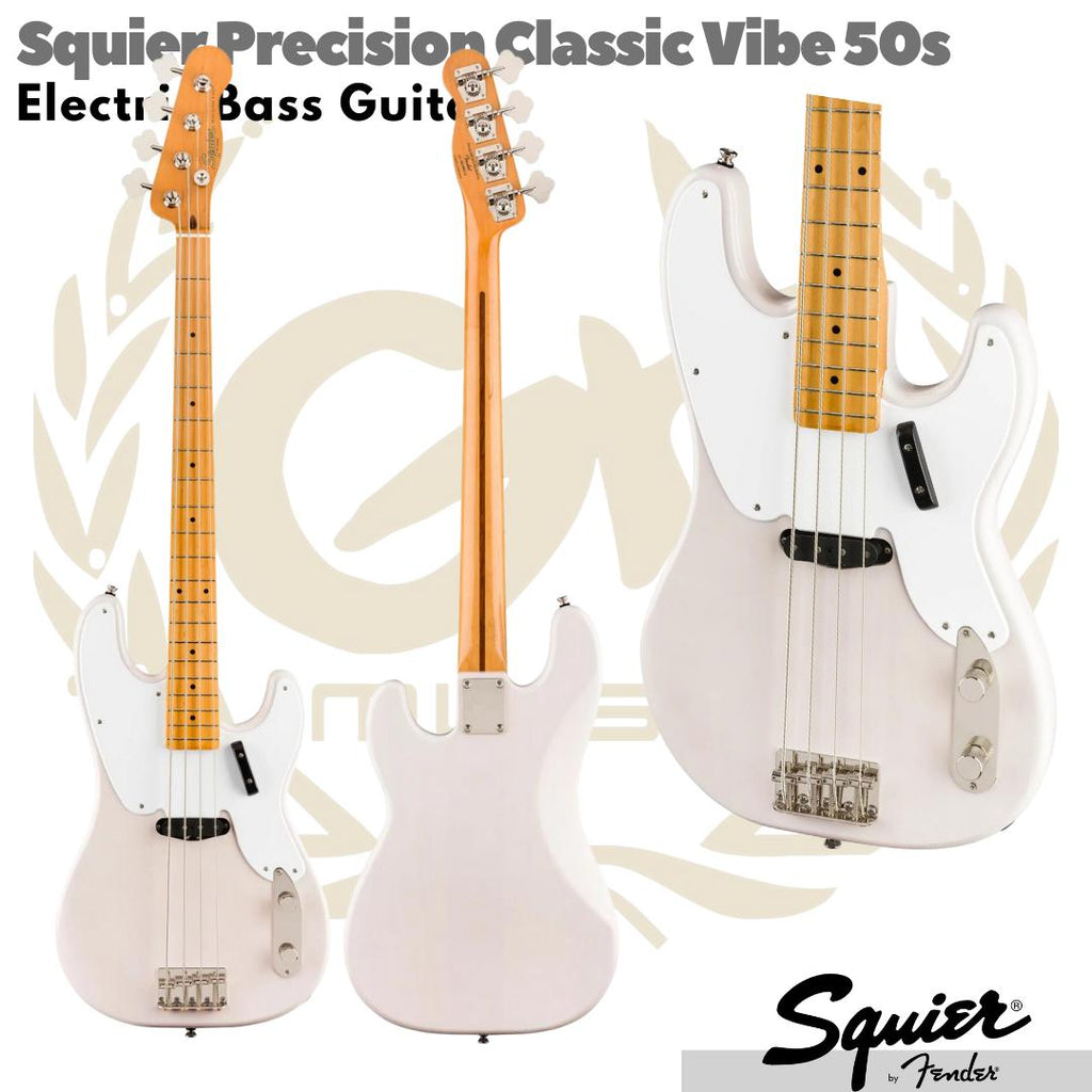 Squier Classic Vibe 50s Precision Bass Guitar, Maple FB - Gitar Bass Listrik
