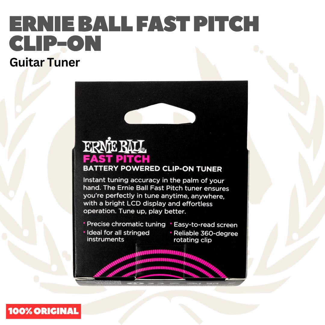 Ernie Ball Fast Pitch Clip-On Guitar Tuner - Tuner Gitar 9644