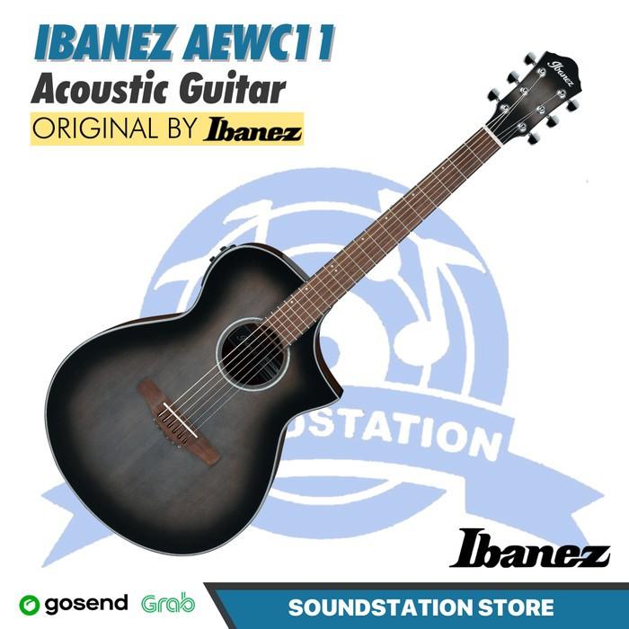 Ibanez AEWC11 Acoustic Guitar - Gitar Akustik Cutaway AEW 11 Original Asli