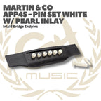 Martin Pin Set With Pearl Inlay Bridge Endpins Inlaid - Akustik Bridge Pin Acoustic APP45 APP42